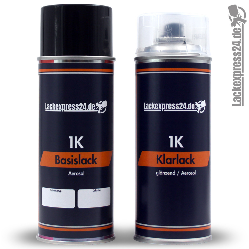 Autolack Spraydose Suzuki Basislack + Klarlack ALLE FARBEN Spray 2x400 ml