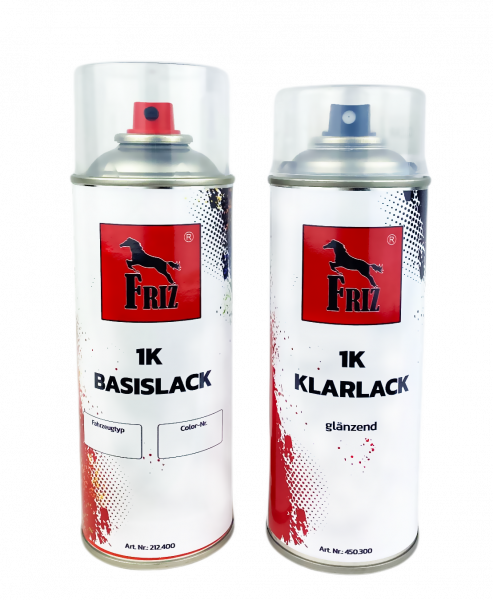 Autolack Spraydose KIA 6C Clear Silver Met. + Klarlack 2x 400ml